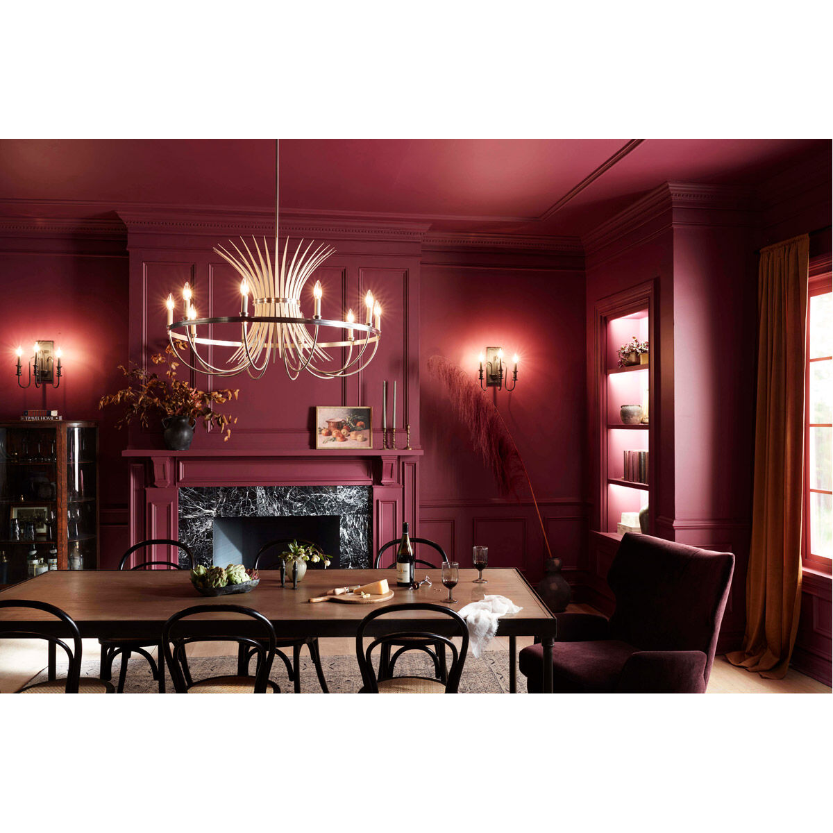 Homestead Baile 9 Light 37 inch Brushed Nickel Chandelier Ceiling Light, Baile